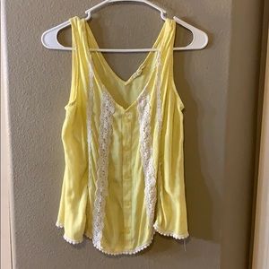 Yellow Laced Shirt